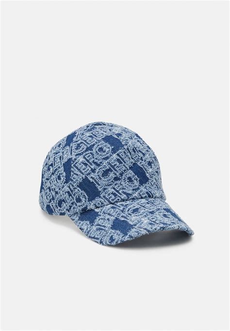 Cappello da baseball in denim in Blu 